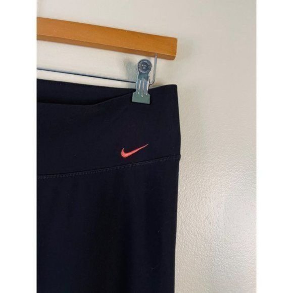 Nike Pink Swoosh Flared Wide Leg Athletic Yoga Pant Leggings - Picture 3 of 7